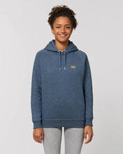 Load image into Gallery viewer, Heather Blue Logo Hoodie